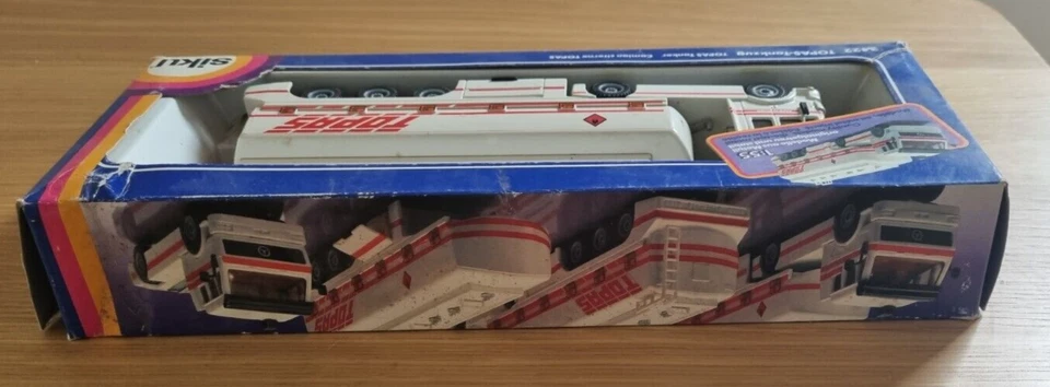 VINTAGE SIKU 1:55 MERCEDES TOPS TANKER MODEL 3422 ORIGINAL BOX WEST GERMANY - Image 4 of 4