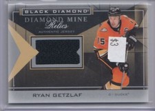 2021-22 Upper Deck Black Diamond Mine Relics Ryan Getzlaf Anaheim Ducks #DMR-RG