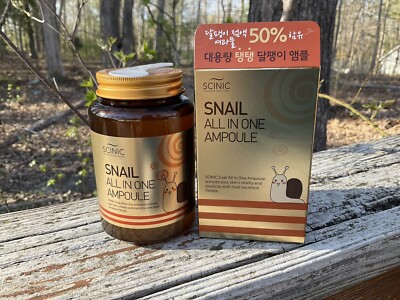 Korea Scinic SnailAll in One Ampoule Serum 8.45 fl oz Toner Lotion Essence Moist