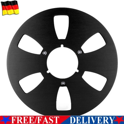 10,5-Zoll-Leerbandspule 6-Loch für Studer ReVox/TEAC/BASF (Schwarz)