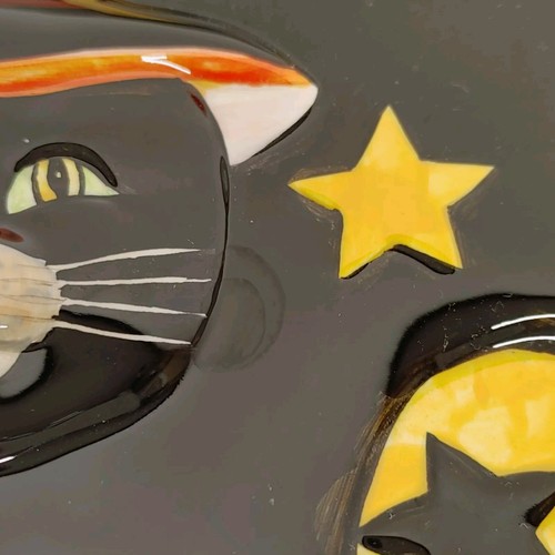 Black Cat Halloween Dish Susan Winget Certified International Ceramic - Picture 14 of 14