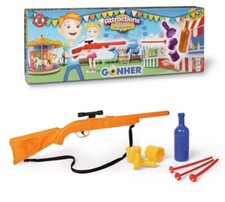 NIB FUN Retro Carnival Arcade Shooting Bottles Gallery Playset  RARE