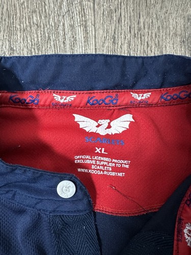 Scarlets Alternative/Away Rugby Shirt Jersey Kooga - Size XL - Picture 4 of 5