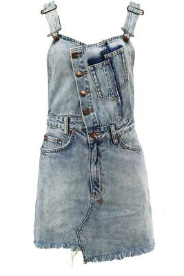 KSUBI DISTRESSED DENIM MINI DRESS SMALL | eBay