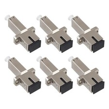 6 Pcs LC to SC Adapter Female to Female Fiber Optic Connector Single Mode UPC...