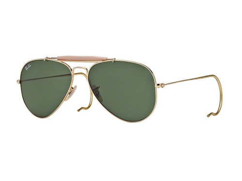 Sunglasses Ray Ban Gold Aviator Drop rb3030 Outdoorsman Green g15 l0216 |  eBay