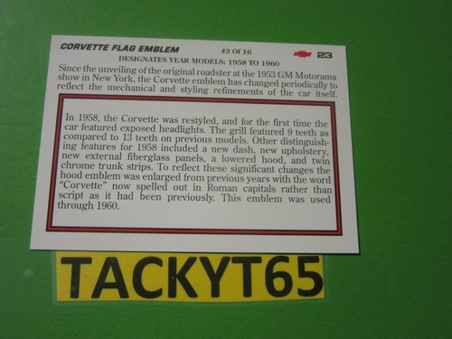 1991 VETTE SET SINGLE CARD(S) NEW YOU CHOOSE - Picture 52 of 202