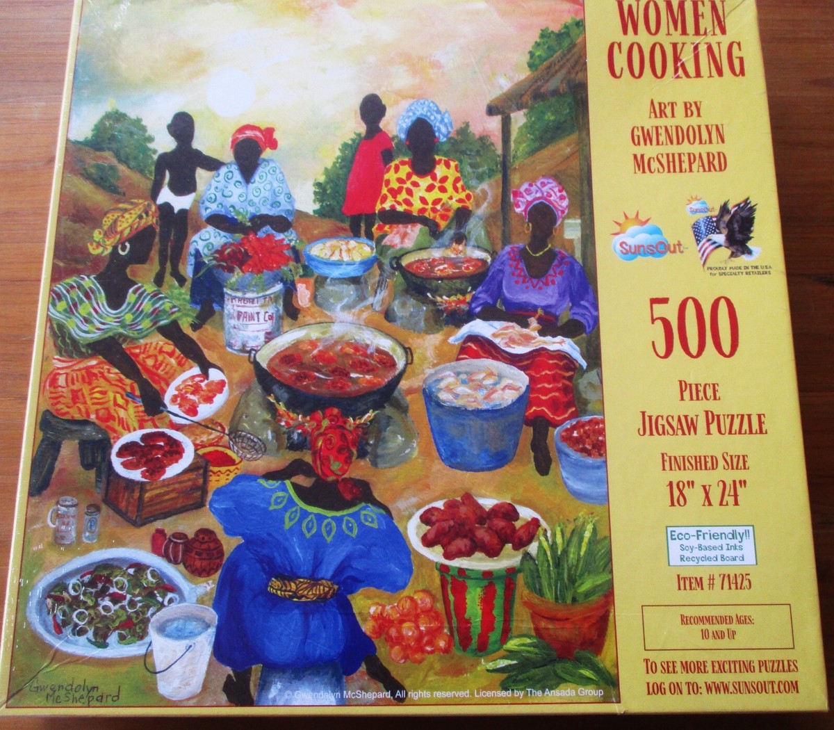 Suns Out 500 Piece Gwendolyn McShepard Art PUZZLE 