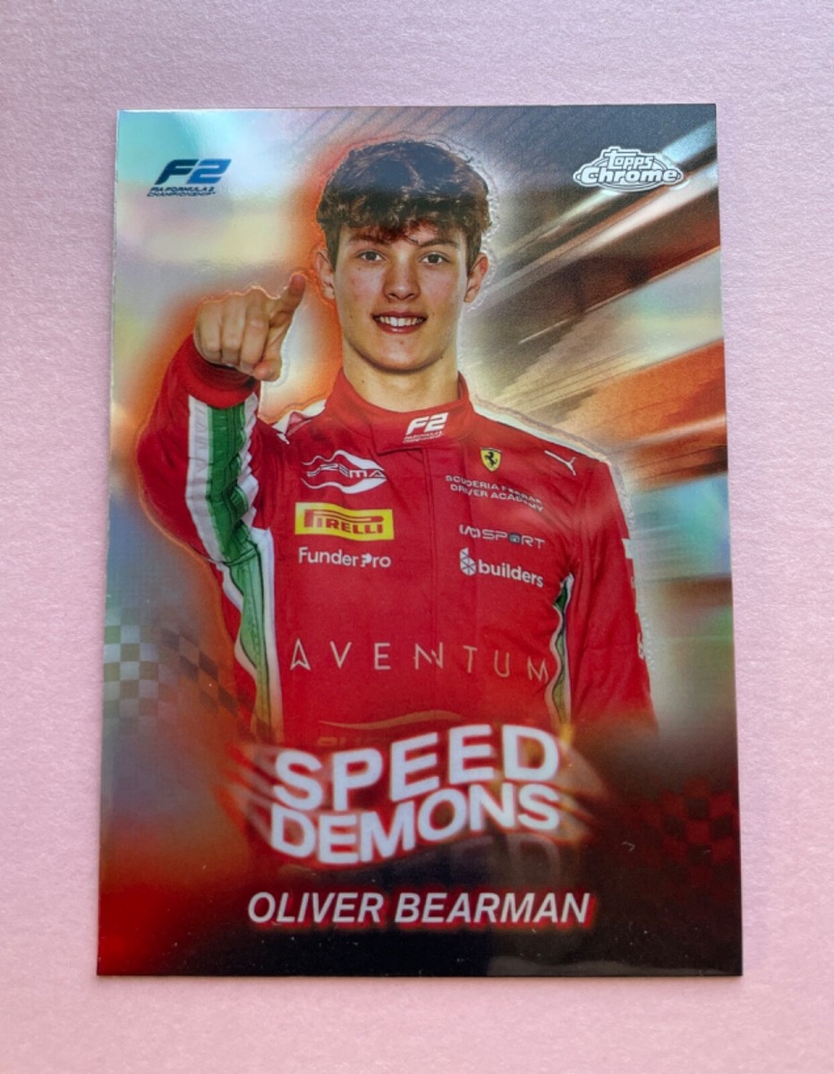 2024 Topps Chrome F1 Racing Oliver Bearman Speed Demons #SD-22 | eBay