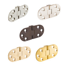 Klappenscharnier für Nähmaschinentisch Möbelband Messing Aufschraubscharnier