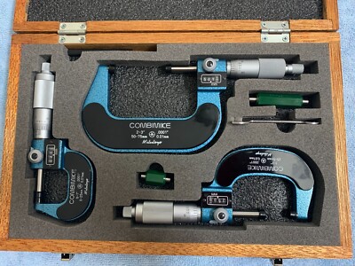 Mitutoyo 159-923 Combimike Digital Micrometer Set 0-3''(0-75mm)