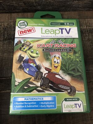 Leap Frog LeapTV Kart Racing Supercharged K-2nd Grade Math Educational ...