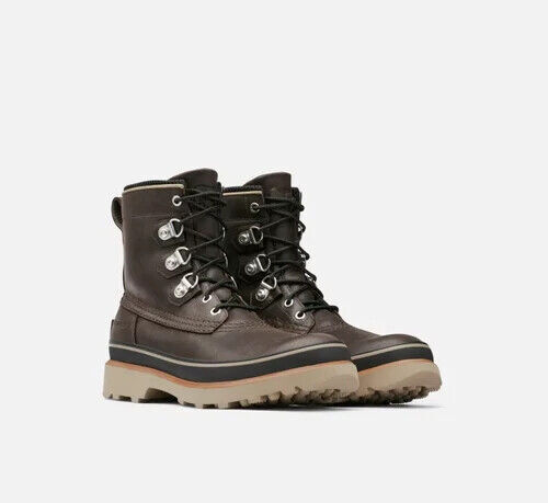 Sorel Hombre Caribou Street Bota Impermeable 1952861205 Blackened Marrón Nuevo