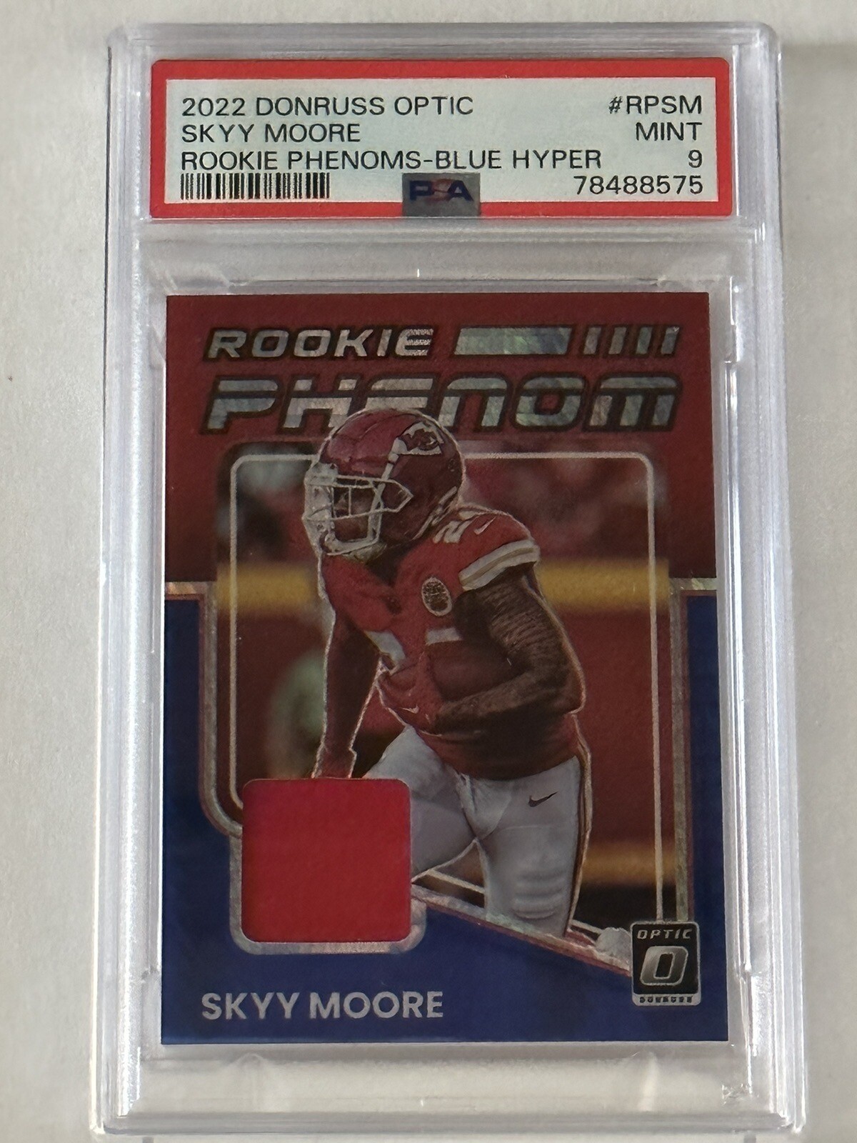 Skyy Moore Panini Donruss Optic Rookie Phenoms #RPSM Blue Hyper