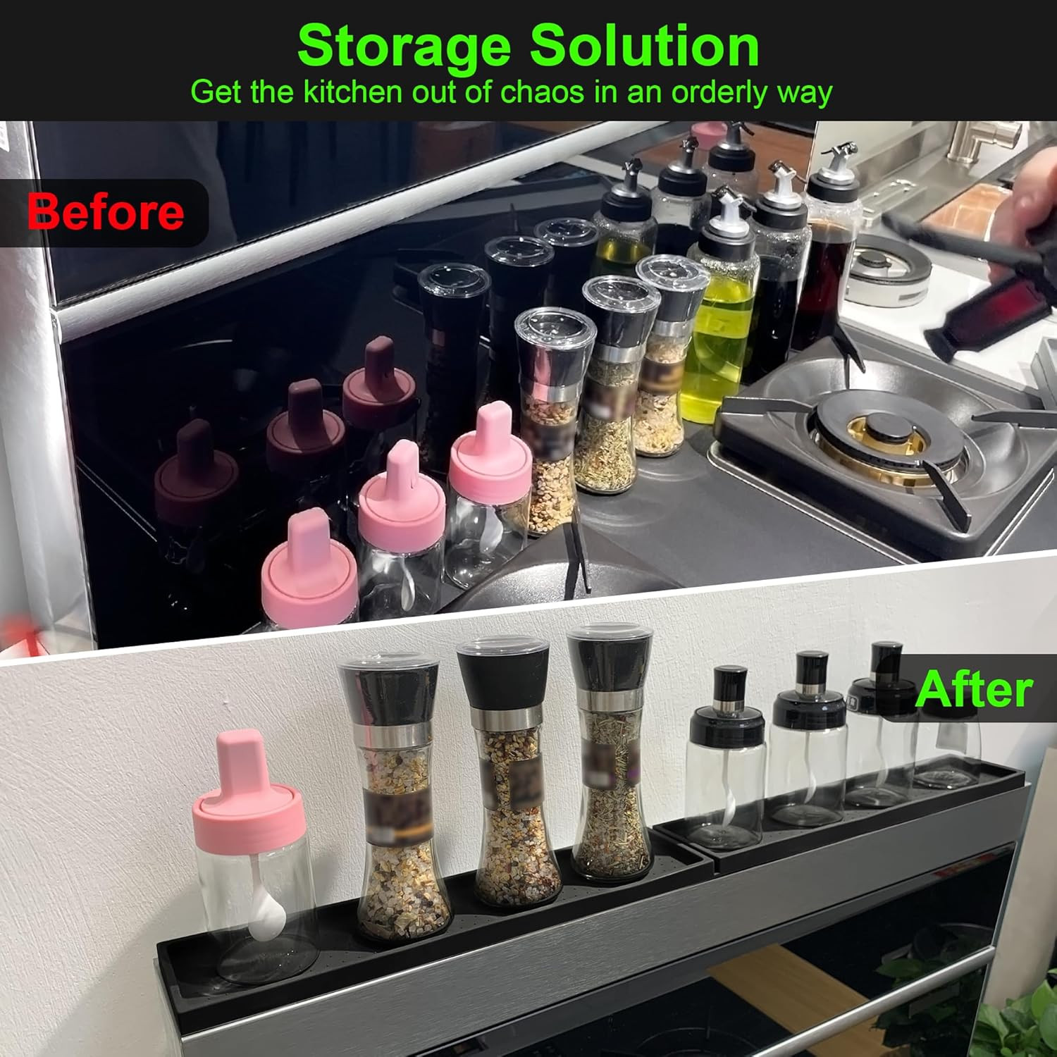 Silicone Magnetic Stove Top Shelf 30 Inch, Kitchen Over Stove Oven Shelf, Magnet