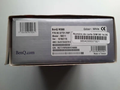 Téléphone portable GSM BENQ M300 PACK BOUYGUES TELECOM FONCTIONNE ALEATOIREMENT - Photo 1/4