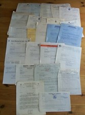 Job Lot of 25 Invoices, Billheads, Ephemera All Different