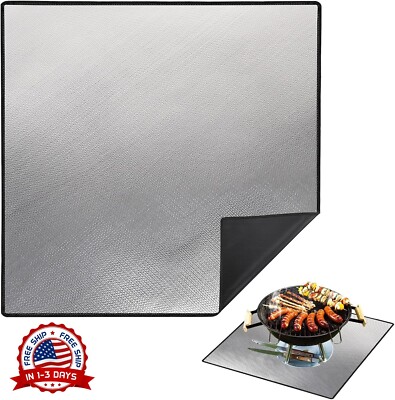 Estera Para Fogatas - 40'' Manta Ignífuga Para Parrilla De Estufa Impermeable NEW