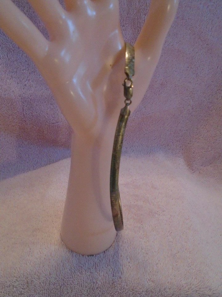 Collar de cadena de eslabones lisos italianos rodio de plata de ley 24,5 g Foto 2 de 4