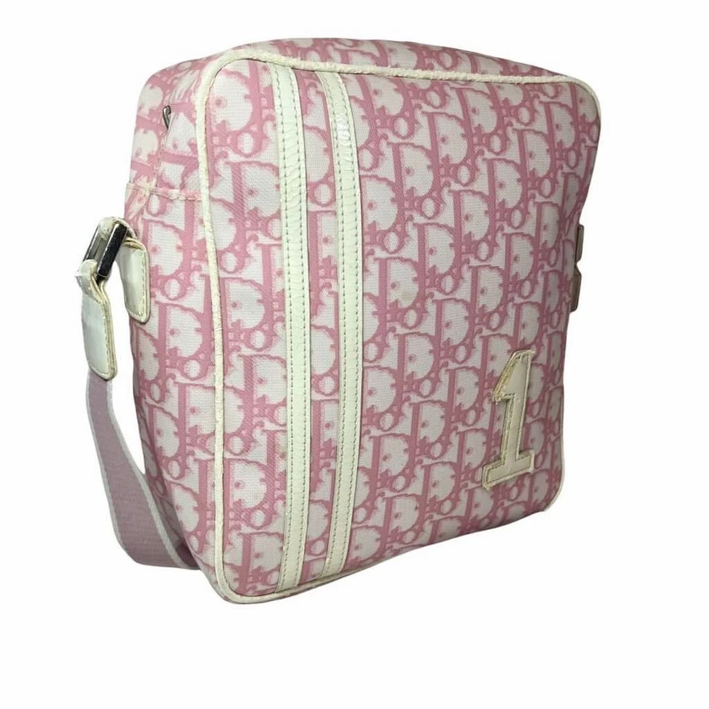 Sac bandoulière Christian Dior rose monogramme n°1
