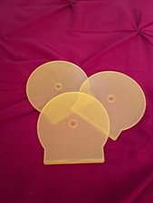 Yellow Slim C Shell Clam Case CD DVD Poly Jewel Cases see through 6-pack