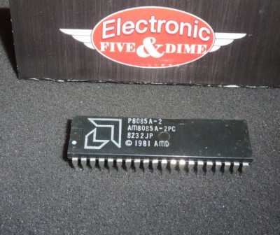 P8085A-2  AMD Microprocessor, 8-Bit, 5MHz, CMOS, PDIP40   IC