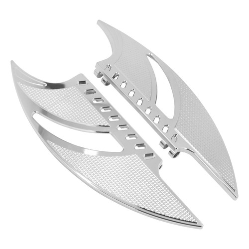 Chrome Driver Floorboards Foot Rests Fit For Touring Softail Dyna Street Glide - Picture 9 of 17