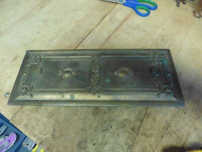 Antique National Cash Register  brass Cover Plate 753 . 0 z37165 parts 2 AM part