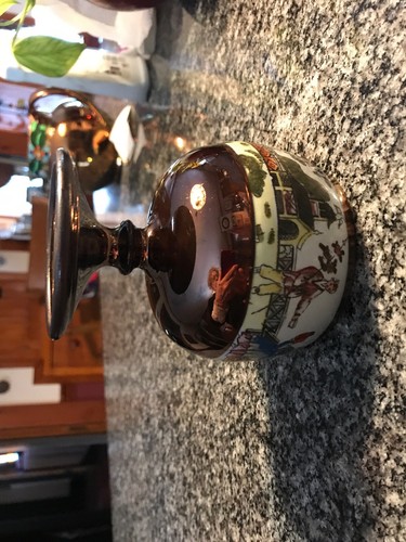 ¡BONITO BRILLO DE COBRE COPA BAJA ANCHA CON DECORACIÓN DE CHINOIRE! - Imagen 7 de 10