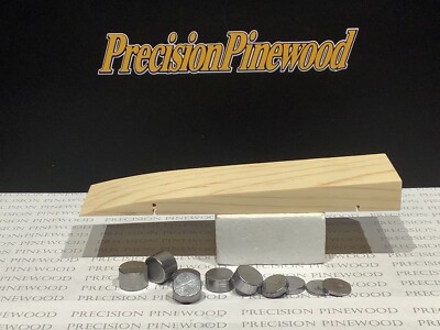 Pinewood Derby Car Body, Precut Wedge, Lead-free Weight, Rail Rider Drilled
