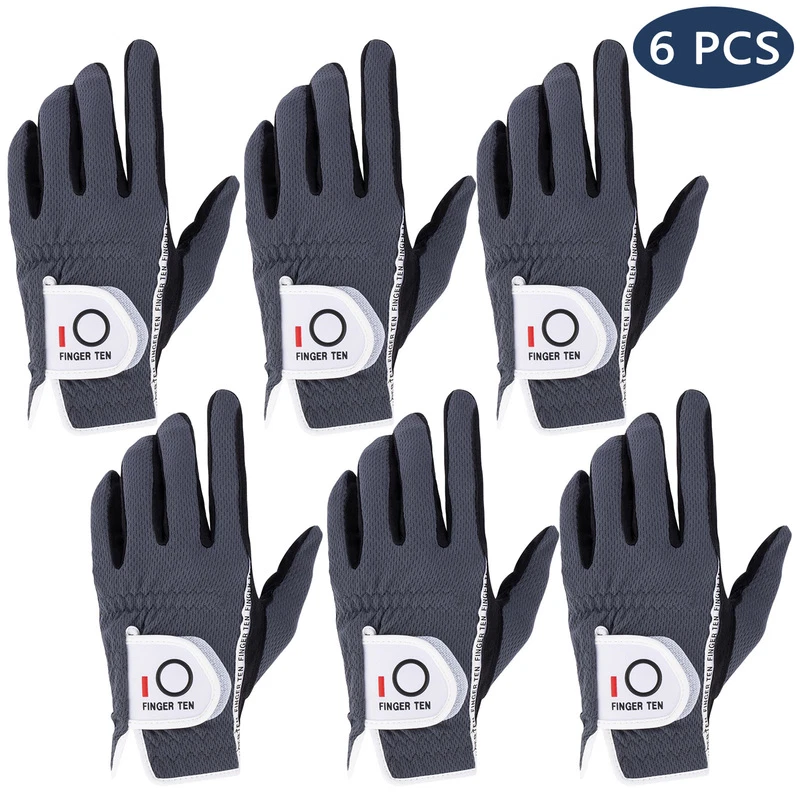 Paquete económico de 6 guantes de golf RainGrip para hombre con agarre de lluvia para mojar Foto 3 de 4