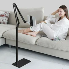 Adjustable Rotatable Tablet Floor Stand Overhead Bed Phone iPad Holder Height 