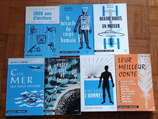 LOT 6 livres NOUVEAUX HORIZONS ISTRA 1964 CIEL MER TERRE AUTO ECRITURE HOMME +1
