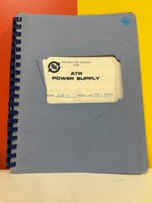 EM ATR Power Supply Model 100B-1 Instruction Manual