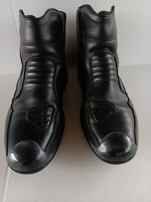 Falco mens Leather Street Motor Cycle Boots Size 9