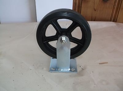 1NWJ7 Rigid Plate Caster, 8 In Dia (A64T)