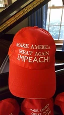Red anti-Trump Mesh Hat - "Make America Great Again IMPEACH!" **FREE SHIPPING**