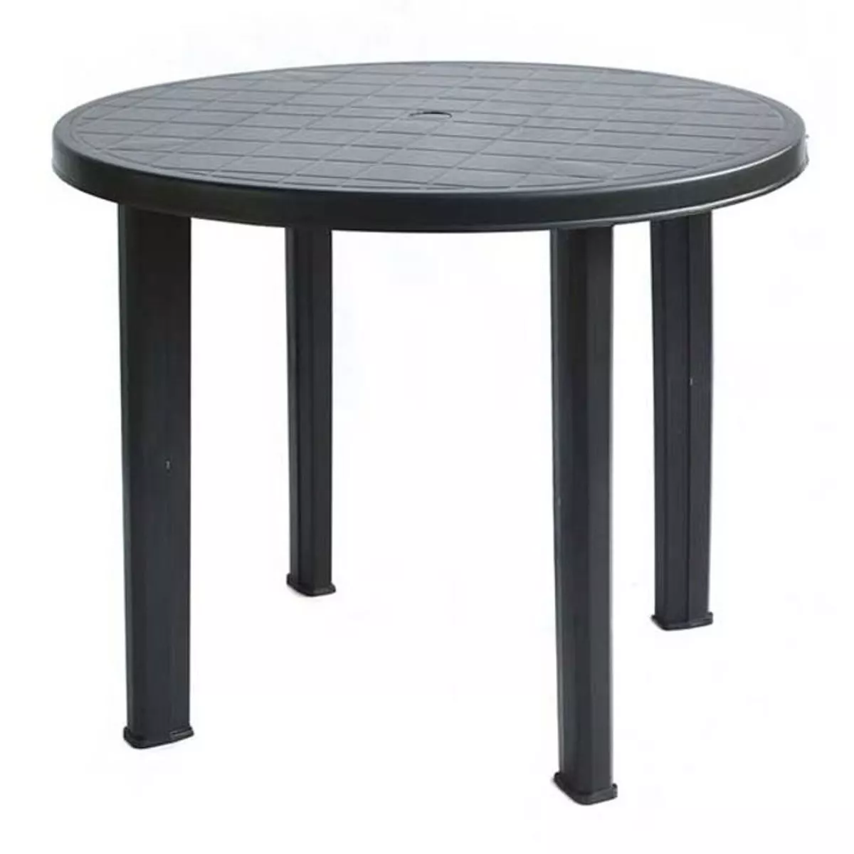 Round plastic on sale outdoor dining table