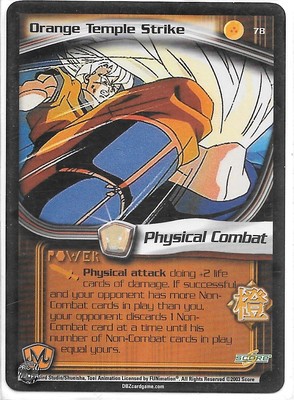 Dragonball Z TCG *Gratis Schutzhülle* | Orange temple strike #78 | 2003