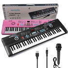 61 Key Electric Digital Piano Kids Beginner Player +Mic Portable Music Keyboard