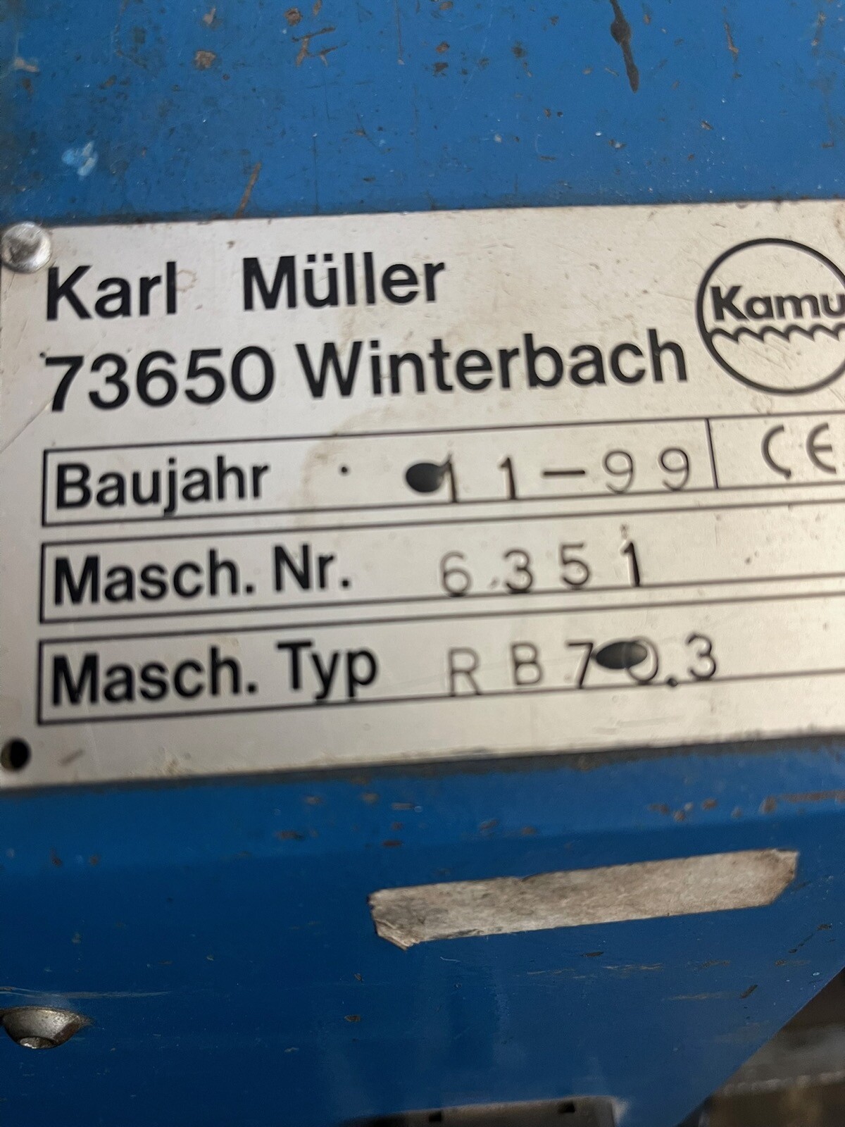 3-Walzen Rundbiegemaschine Müller RB703 – Bild 2
