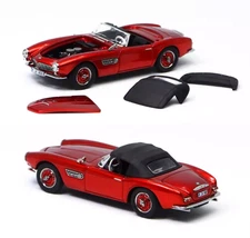 GFCC 1:64 Red 1957 507 Soft Top Classic Sport Model Diecast Display Car