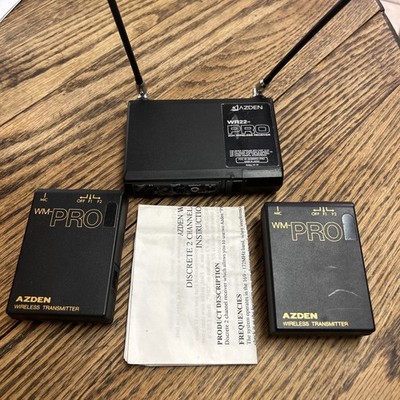 Azden WR22 Pro Wireless Microphone System 2 Channel Receiver, , 2 Trans