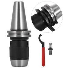 VEVOR Integrated CAT40 Collet Chuck Keyless Drill Chuck 1/2 inch for CAT40 CNC E