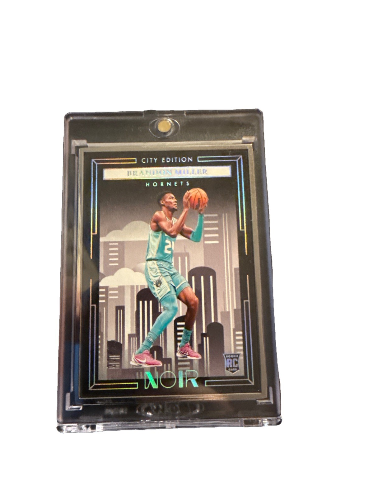 2023-24 Panini Noir Brandon Miller #231 City Edition Rookies Metal Frame RC /25