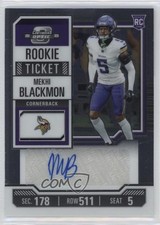 2023 Panini Contenders Optic Rookie Ticket Auto Mekhi Blackmon #189 Auto ms9