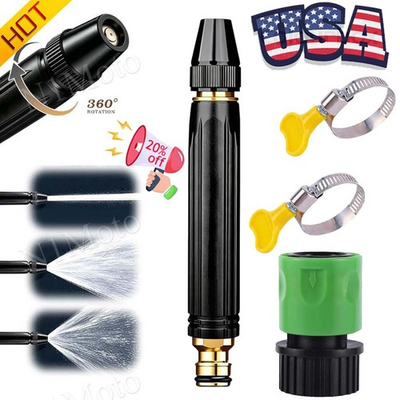 #ad Larnto High Pressure Hose Nozzle Water Gun for Car Wash Garden Pressure Booster $10.99