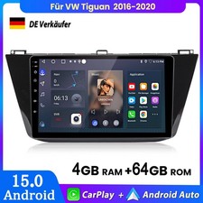 Für VW Tiguan 2016-20 Android 15 Autoradio Apple CarPlay Navi WIFI GPS Bluetooth
