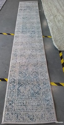 IVORY TURQUOISE 2'-0'' x 11'-0'' Flaw in Rug, Reduced Price 1172785153 TUL264B-211