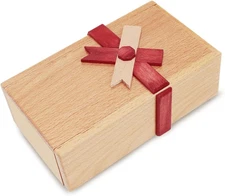 Puzzle Box with Hidden Compartment, Challenging Wooden Magic Trick Lock...